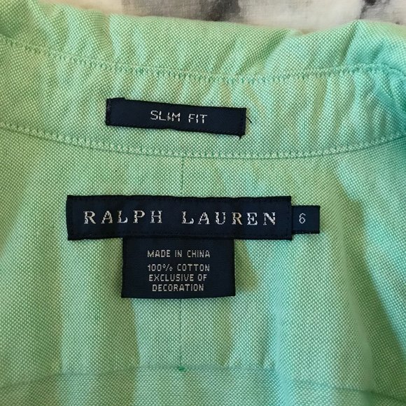 Ralph Lauren Knit Cotton Oxford Shirt - Picture 3 of 3